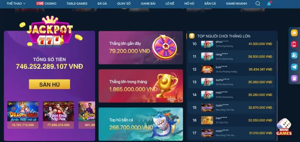 Trò Chơi Nổ Hũ